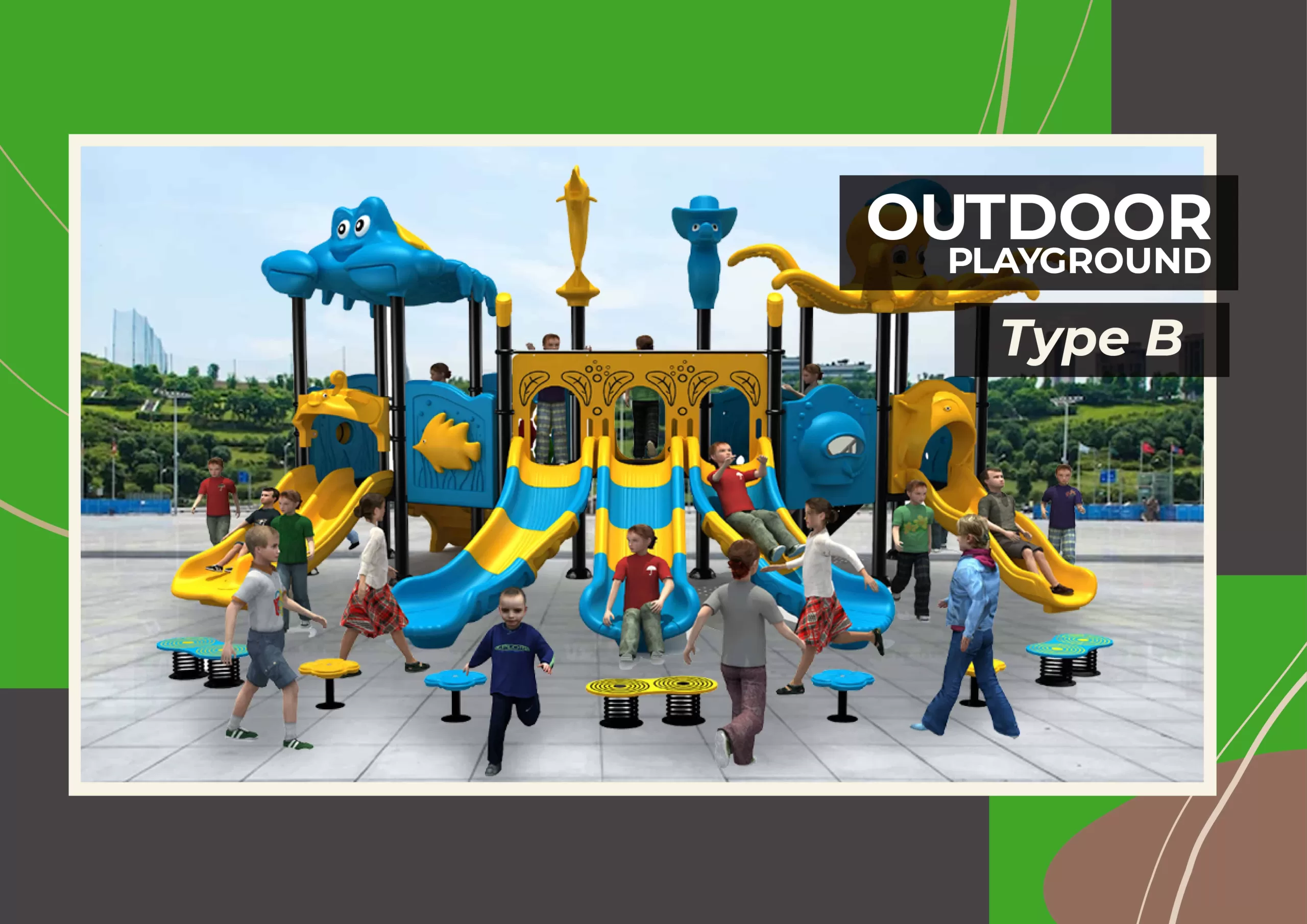 Jual Playground Outdoor Playground Type B